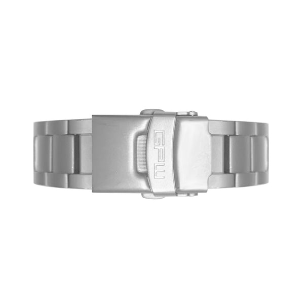 GPW® Solid Titanium Link Bracelet with Surgical Steel Double Lock Buckle.